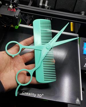 Barber shop logo ornament