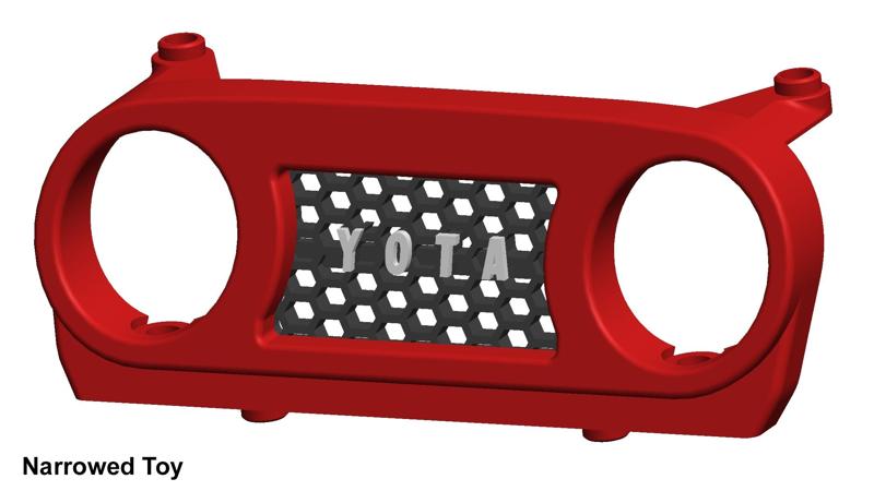 JCAD Grille for H10 Optic - Narrowed Toy Style