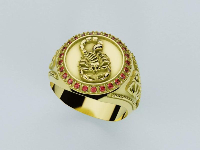 Scorpion Signet Ring - Anillo Sello Escorpion