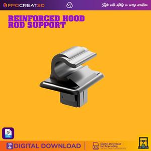 Hood Rod Support Compatible with Skoda, Audi, and VW Vehicles | 3D Print STL File