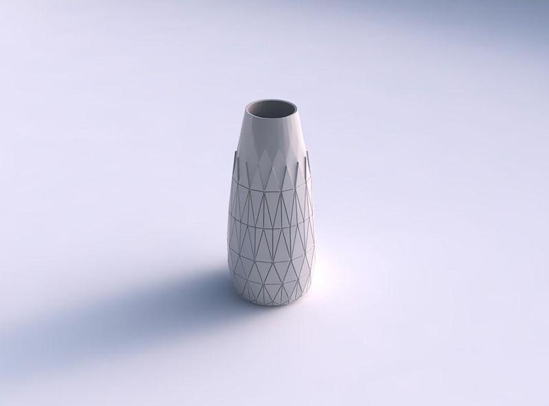 Vase Bullet with partial random triangle plates
