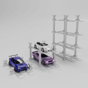 1/18 Scale Modular Car Lift: Stackable Diorama | STL, STEP, FBX | 3D Print Files (Digital Download)