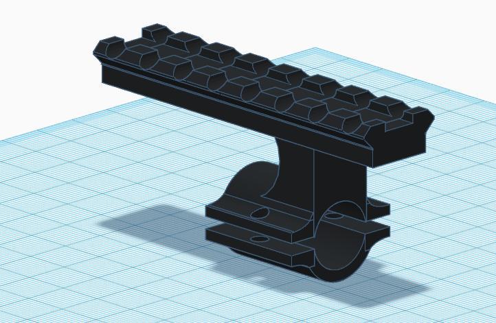 long rail clamp for airsoft pipe