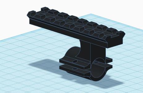 long rail clamp for airsoft pipe