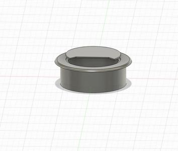 Cable hole cover for desks (hole 60mm)