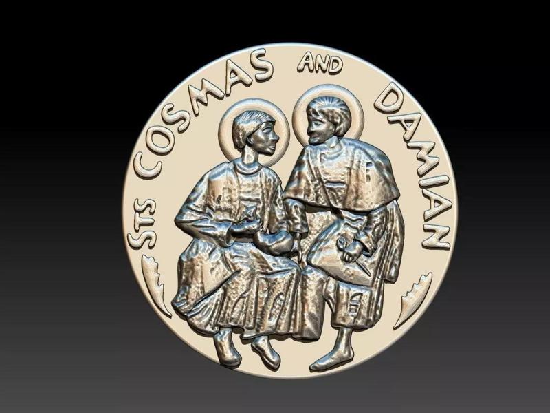 Cosmas and Damian  Old Medal - Cosme e Damiao