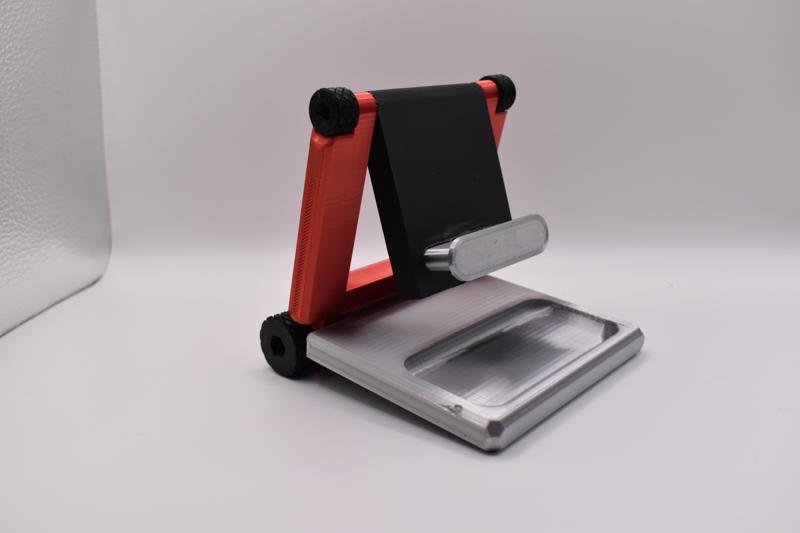 Tough Compact Foldable Cell Phone and Tablet Stand - STL- Digital Download - Home or Travel Accessory.