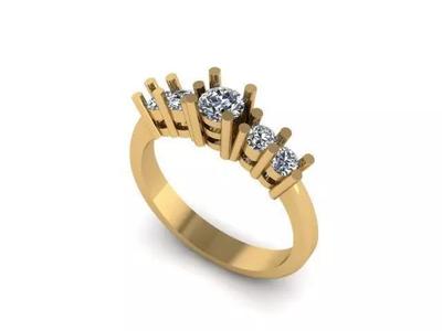 Solitair 5 Stone Ring