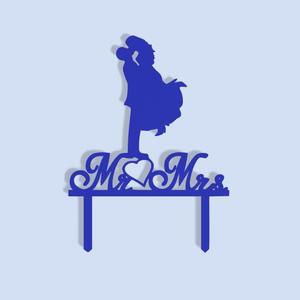 Mr and Mrs Cake Topper