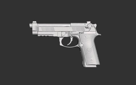 Beretta M9A4 Real Size 3d Scan Gun Mold