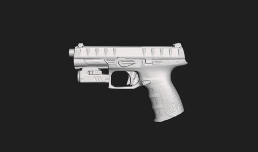 Beretta Apx Trustfire GM23 Real Size 3d Scan Gun Mold