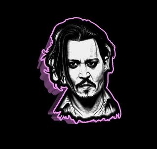 Lightbox Johnny Depp lithophane