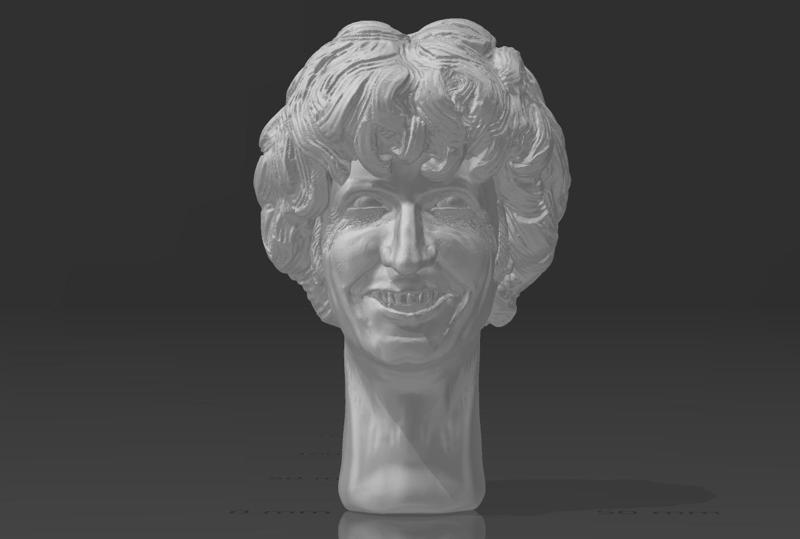 SMILING 4TH DOCTOR TOM BAKER 1/6 SCALE BUST HOT TOYS SCALE (DOCTOR WHO)