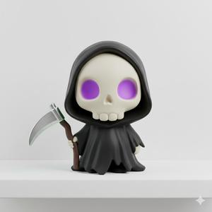 💀 Chibi Reaper Funko Pop! - Adorably Deadly! (3D Print Ready!) 👻