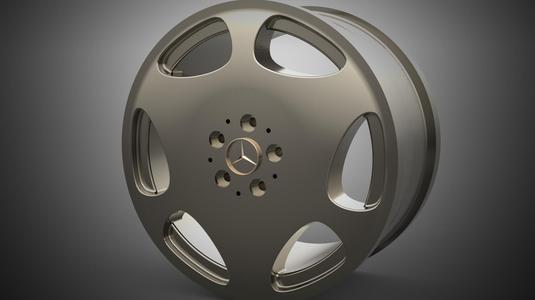 MERCEDES RIM 3D MODELING STL