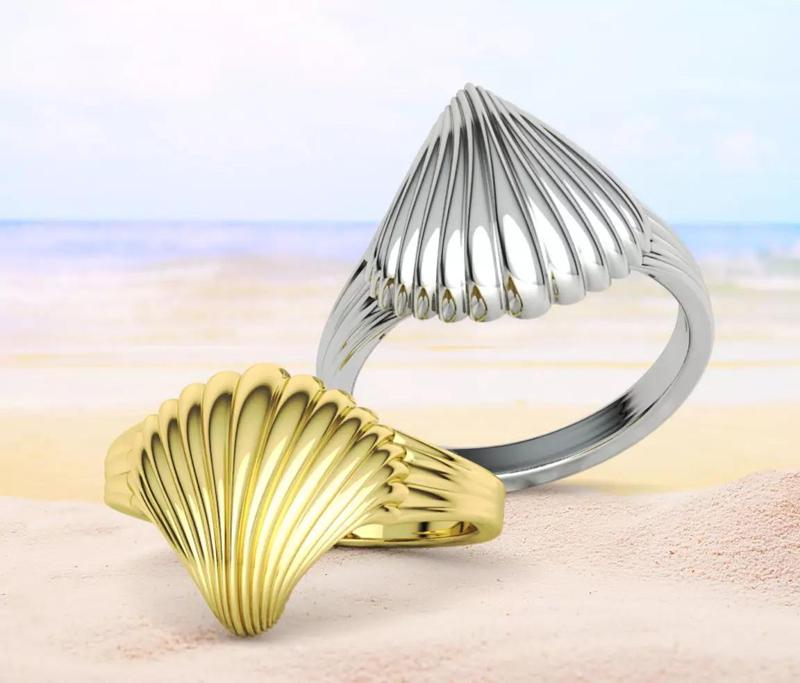 Shell Ring Nautical Jewelry At the Sea Jewelry Ring