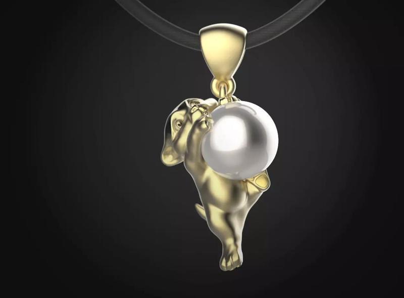 Lion puppy pendant