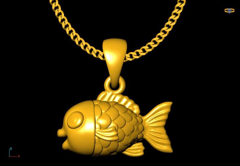 fish charm 20mm