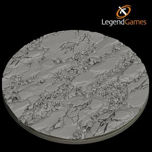 160mm Round Natural Rock and Stone base - LegendGames