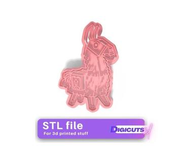 Fortnite llama cookie cutter STL file