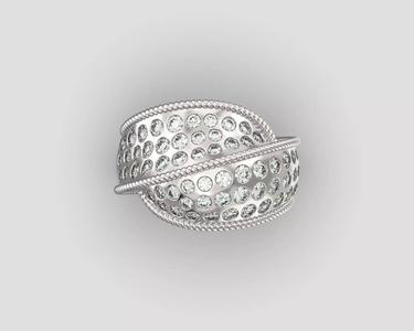 Ring 222 Pave ring rope