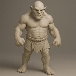 Ogre 3D Model – Full Body STL File for 3D Printing