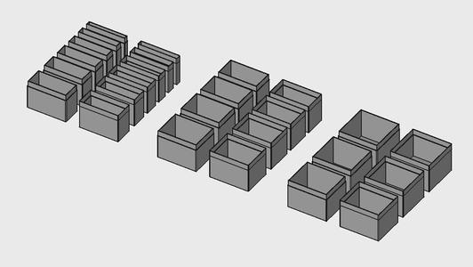 Card boxes for sleeved TCG Standard cards