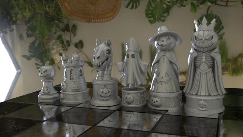 🎃 Halloween Chess Set