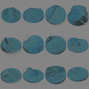 12 Arctic Base Toppers – 25–40 mm | Grimdark Miniature & Gameboard Terrain Set