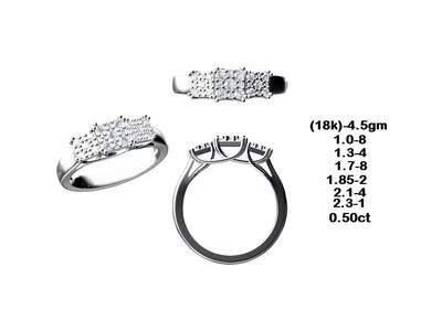 R12451 diamond engagement ring gold