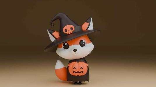 Halloween fox figure