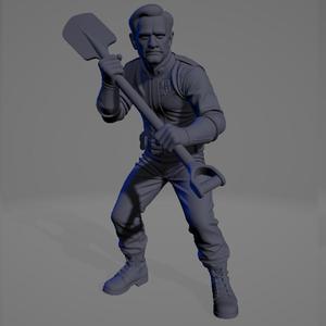 Hank Maclean - Fallout Series - Tabletop Zombicide/Fallout/Rpg Miniature