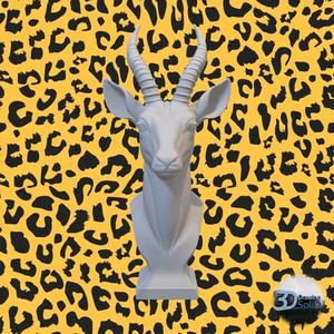 Antelope Bust 3D Model – Decorative Sculpture