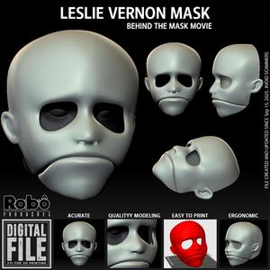 Leslie Vernon Mask - Behind The Mask Slasher Movie - Hallowen - 3D Print Model STL File