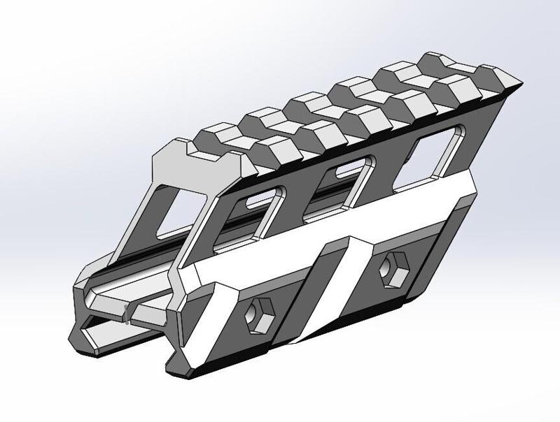 1 inch Picatinny Riser [ Scar Riser] [NO SUPPORT]