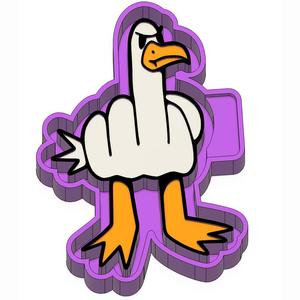 Seagull middle finger Freshie STL Mold Housing