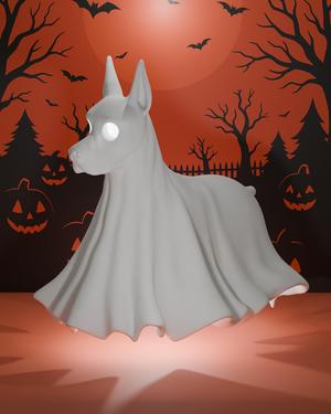 Doberman-o-lantern : Dog Ghost Lamp (3D Print STL File)