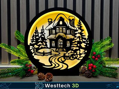 Christmas House Lamp