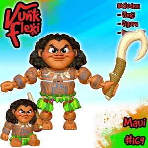 Disneys Moana Maui MultiColor Flexi Print-In-Place + figure & keychain
