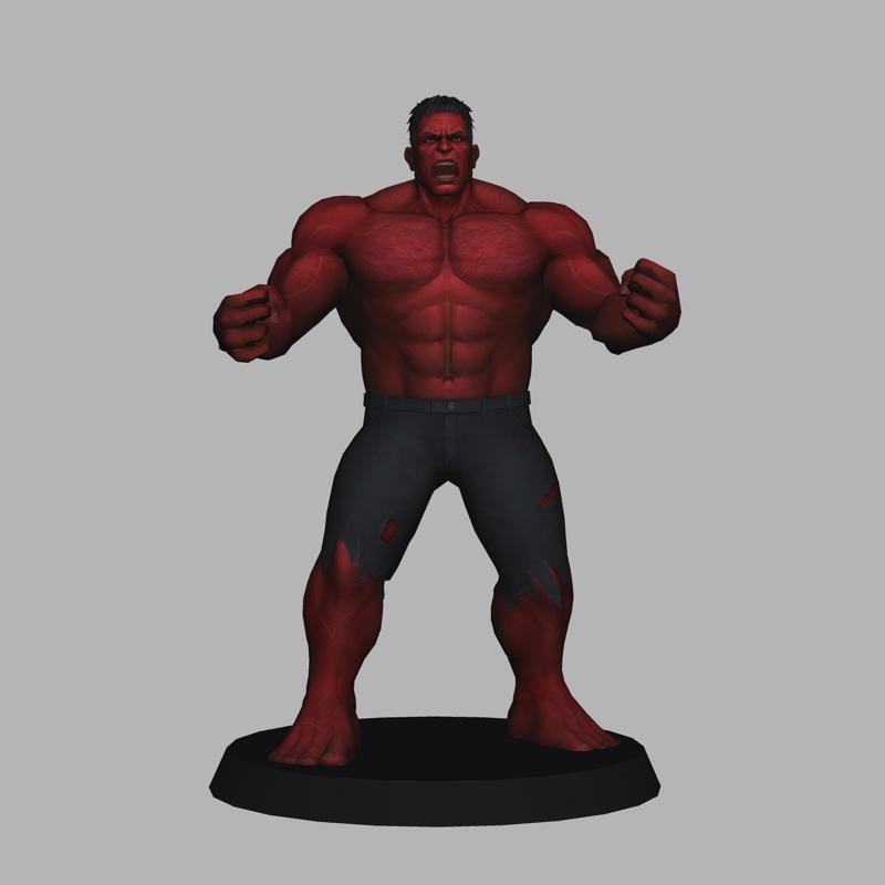 RedHulk - Captain America Brave New World LOW POLYGONS AND NEW EDITION