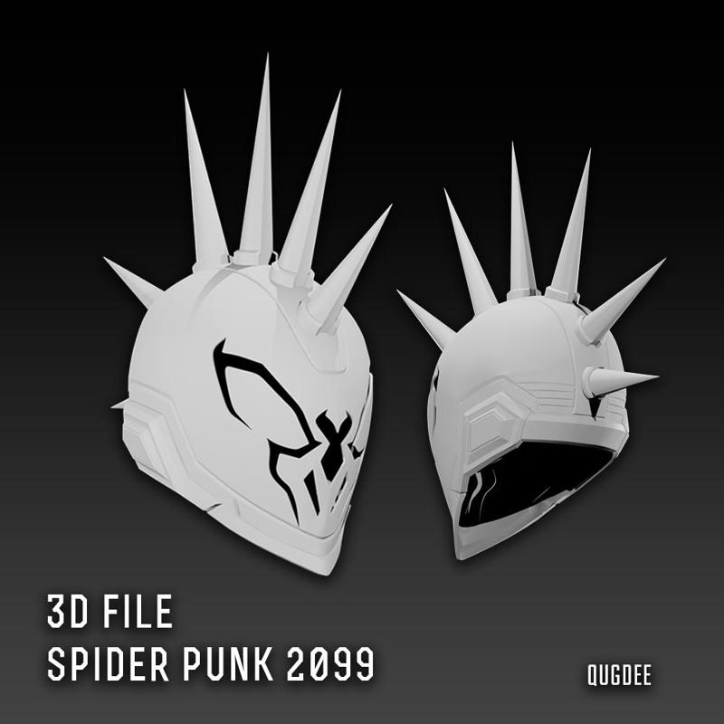 Marvel Rivals Spider Punk 2099 Helmet