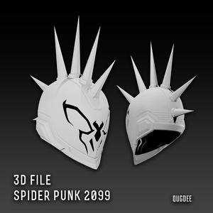 Marvel Rivals Spider Punk 2099 Helmet