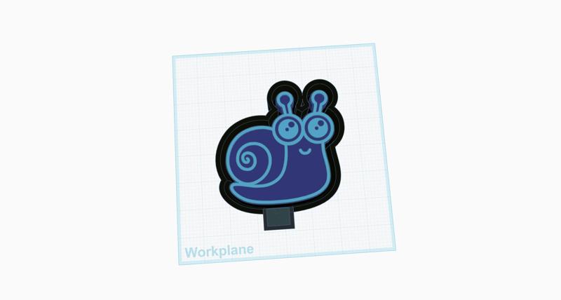 cute snail freshie mold