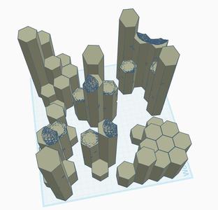 Infinity Wargame Hex Terrain