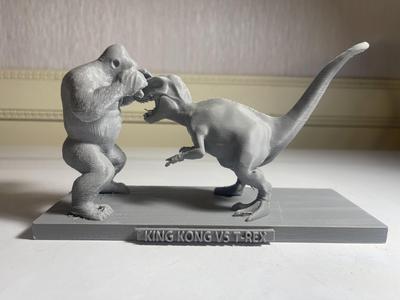 King Kong vs t-rex