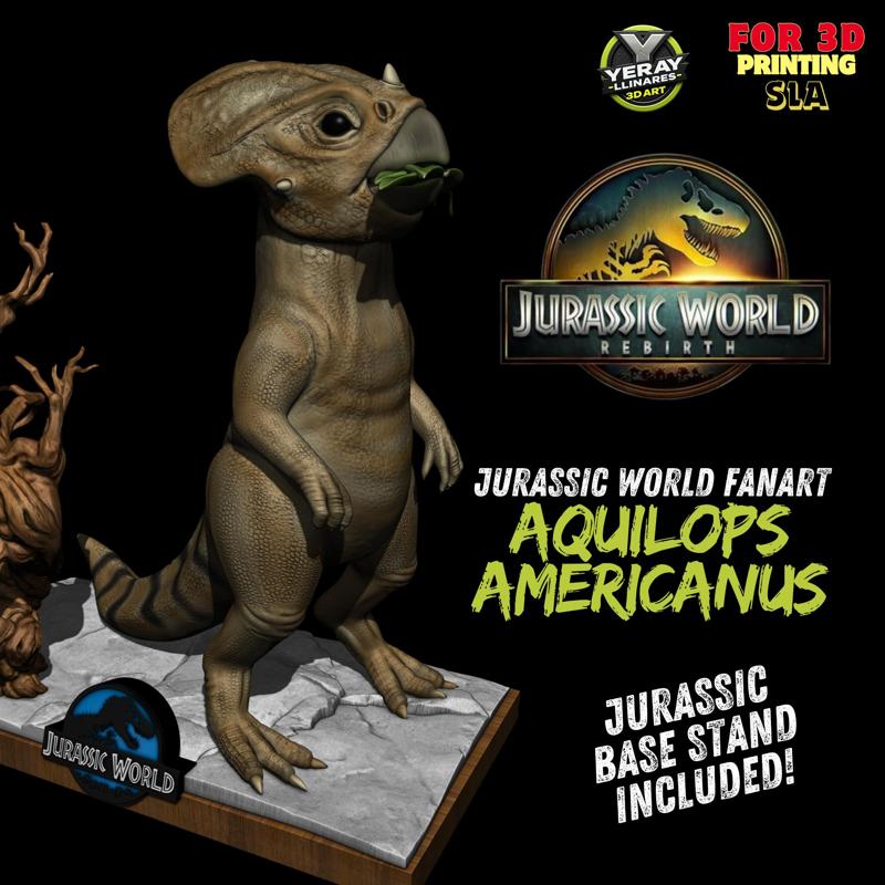 Aquilops Baby - Diorama Jurassic World Rebirth