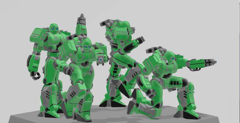Perfect Mimetic Armor 6mm squad