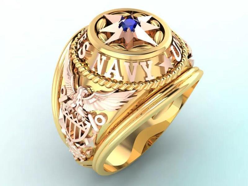 Army ring - Eagle ring - War ring - Nany United States