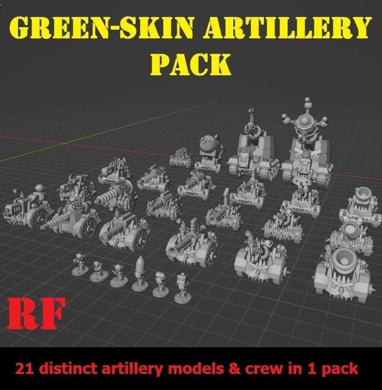 green-skin field artillery set
