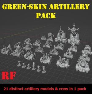 green-skin field artillery set